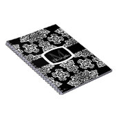 Tudor Roos Damask (White) (Monogram) Notitieboek (Rechterzijde)