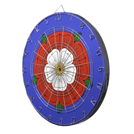 Tudor-Roos Dartbord (Voorkant Rechts)