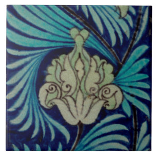  Tudor Roos door William De Morgan Tegeltje