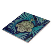  Tudor Roos door William De Morgan Tegeltje (Zijkant)