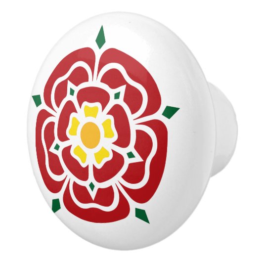 Tudor Roos - Engels Roos Keramische Knop (Rechts)