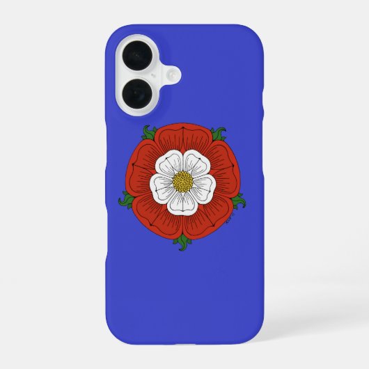 Tudor-Roos iPhone 16 Hoesje (Achterkant)