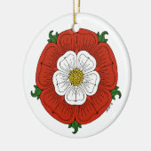 Tudor-Roos Keramisch Ornament (Links)