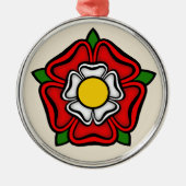Tudor Roos of England, Emblem of Royalty Metalen Ornament (Voorkant)