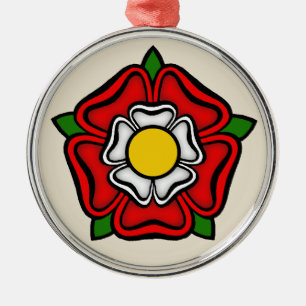 Tudor Roos of England, Emblem of Royalty Metalen Ornament
