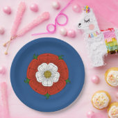 Tudor-Roos Papieren Bordje (Feest)