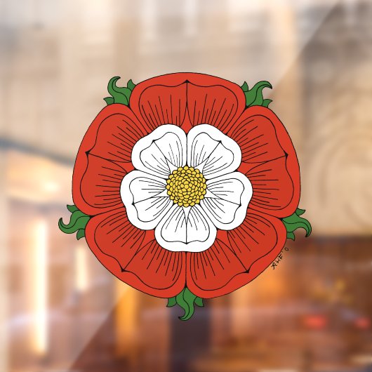 Tudor-Roos Raamsticker (Vel 2)