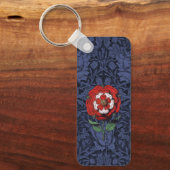 Tudor Roos Rood en Wit Sleutelhanger (Voorkant)