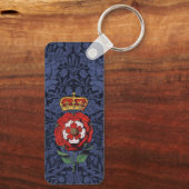 Tudor Roos Rood en Wit Sleutelhanger (Achterkant)