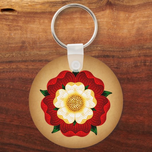 Tudor-Roos Sleutelhanger (Voorkant)