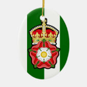 Tudor Rose Christmas Ornament (Voorkant)
