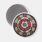 Tudor rozen magneet (Voorkant / Achterkant)