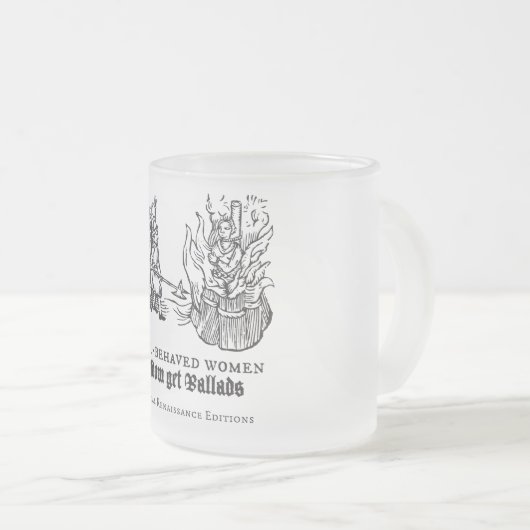 Tudor Trouble and Strife (mok) Matglas Koffiemok (Voorkant rechts)