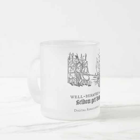 Tudor Trouble and Strife (mok) Matglas Koffiemok (Voorkant links)