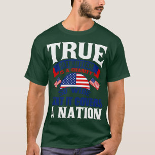 Tue Patriotism haat onrecht in eigen land T-shirt
