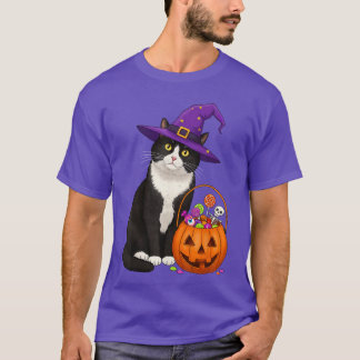 Tuedo Heksenkat Halloween Snoepmand voor Mannen Vr T-shirt