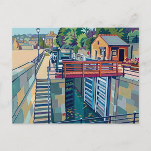 Tuel Lane Lock Sowerby Bridge Yorkshire Kanaal Kun Briefkaart
