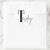 Tuesday Ronde Sticker (Tas)