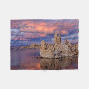 Tufa-formaties op Mono Lake Fleece Deken