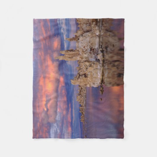Tufa-formaties op Mono Lake Fleece Deken (Voorkant)