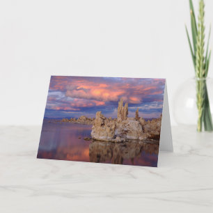 Tufa-formaties op Mono Lake Kaart