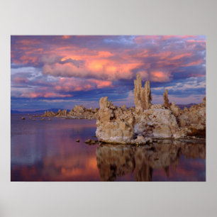 Tufa-formaties op Mono Lake Poster