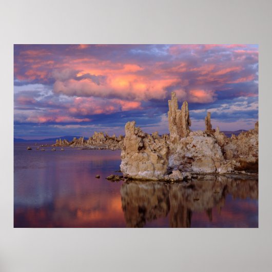 Tufa-formaties op Mono Lake Poster (Voorkant)