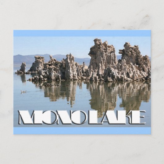 Tufa op Mono Lake Briefkaart (Voorkant)