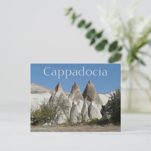 Tufa Rock Formations, Cappadocia, Turkije Briefkaart (Staand voorkant)