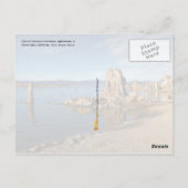 Tufa Towers aan het Mono Lake, Californië Briefkaart (Achterkant)