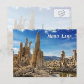 Tufa Towers, Mono Lake, Californië Briefkaart (Voorkant / Achterkant)