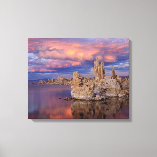 Tufafformaties op Mono Lake Canvas Afdruk (Voorkant)