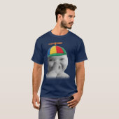 Tuff AI Niche Baby Holding Laugh Meme in Propeller T-shirt (Voorkant volledig)