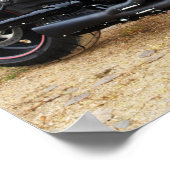 Tuff motorcykel med tuff mc-tjej! poster (Hoek)