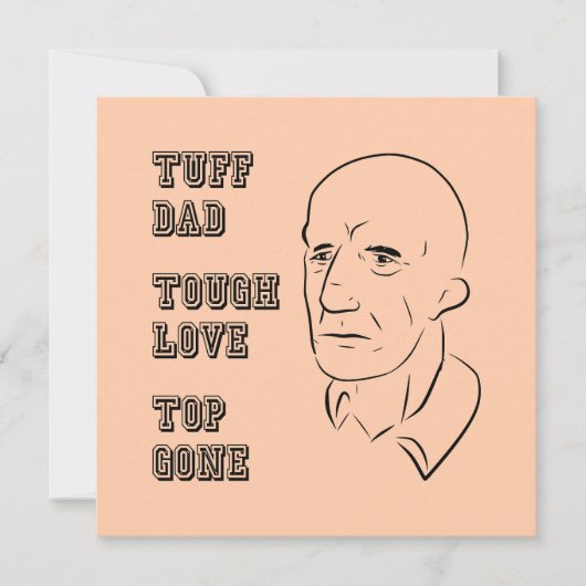 Tuff papa, stoere liefde, top weg kaart (Voorkant)