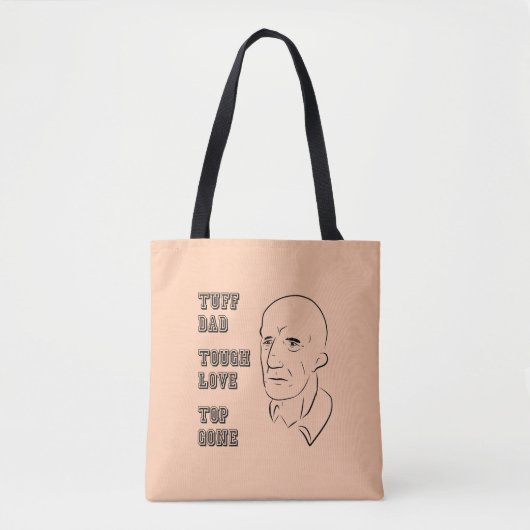 Tuff papa, stoere liefde, top weg tote bag (Voorkant)