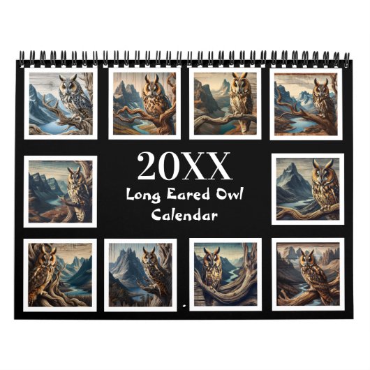 Tuffed Majesty Jaar met de Long-Eared Owl 20XX Kalender (Hoes)