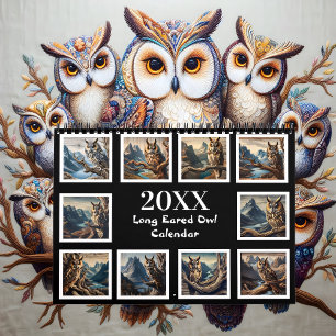 Tuffed Majesty Jaar met de Long-Eared Owl 20XX Kalender