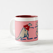 Tuffies Tweekleurige Koffiemok (Voorkant links)