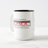 TUFROC v2f Tweekleurige Koffiemok (Voorkant links)