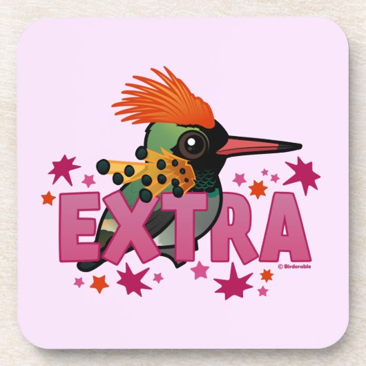 Tufted Coquette is *EXTRA* Bier Onderzetter (Voorkant)