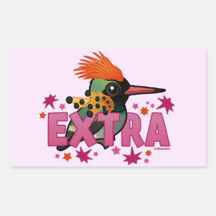 Tufted Coquette is *EXTRA* Rechthoekige Sticker