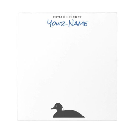 Tufted Duck - gepersonaliseerd Notitieblok (Voorkant)