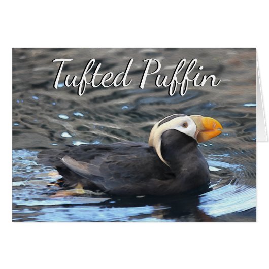 Tufted Puffin - 5-inch x 7-inch Art Kaart (Voorkant Horizontaal)