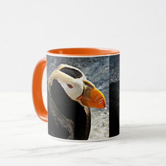 Tufted Puffin Seabird Foto Mok (Voorkant links)