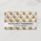 Tufted stof kussen achtergrond | stoffering visitekaartje (Voorkant)