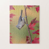 Tufted Titmice Legpuzzel (Verticaal)