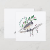 Tufted Titmouse Bird Art (Voorkant / Achterkant)