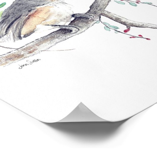 Tufted Titmouse Bird Art Print (Hoek)