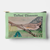 Tufted Titmouse Bord Groen Etui (Voorkant)